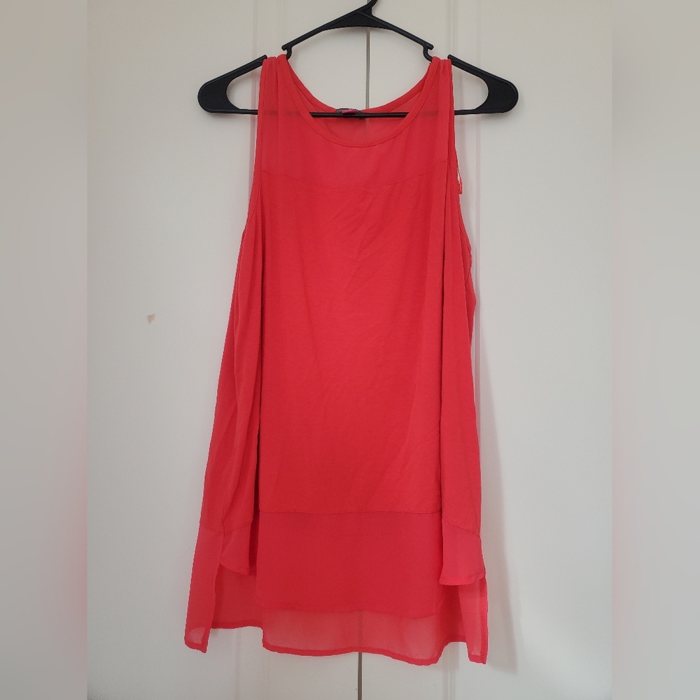 Pink sleeveless top